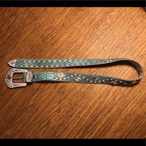 Women’s BLING Country Western Leather Belt